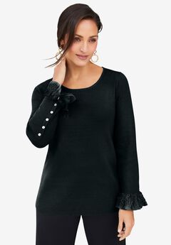 Lace Cuff Pullover
