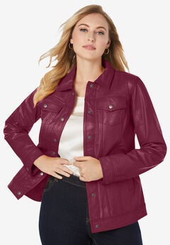 Denim Style Leather Jacket