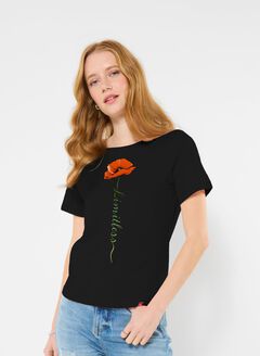 Cotton Slub Graphic Tee