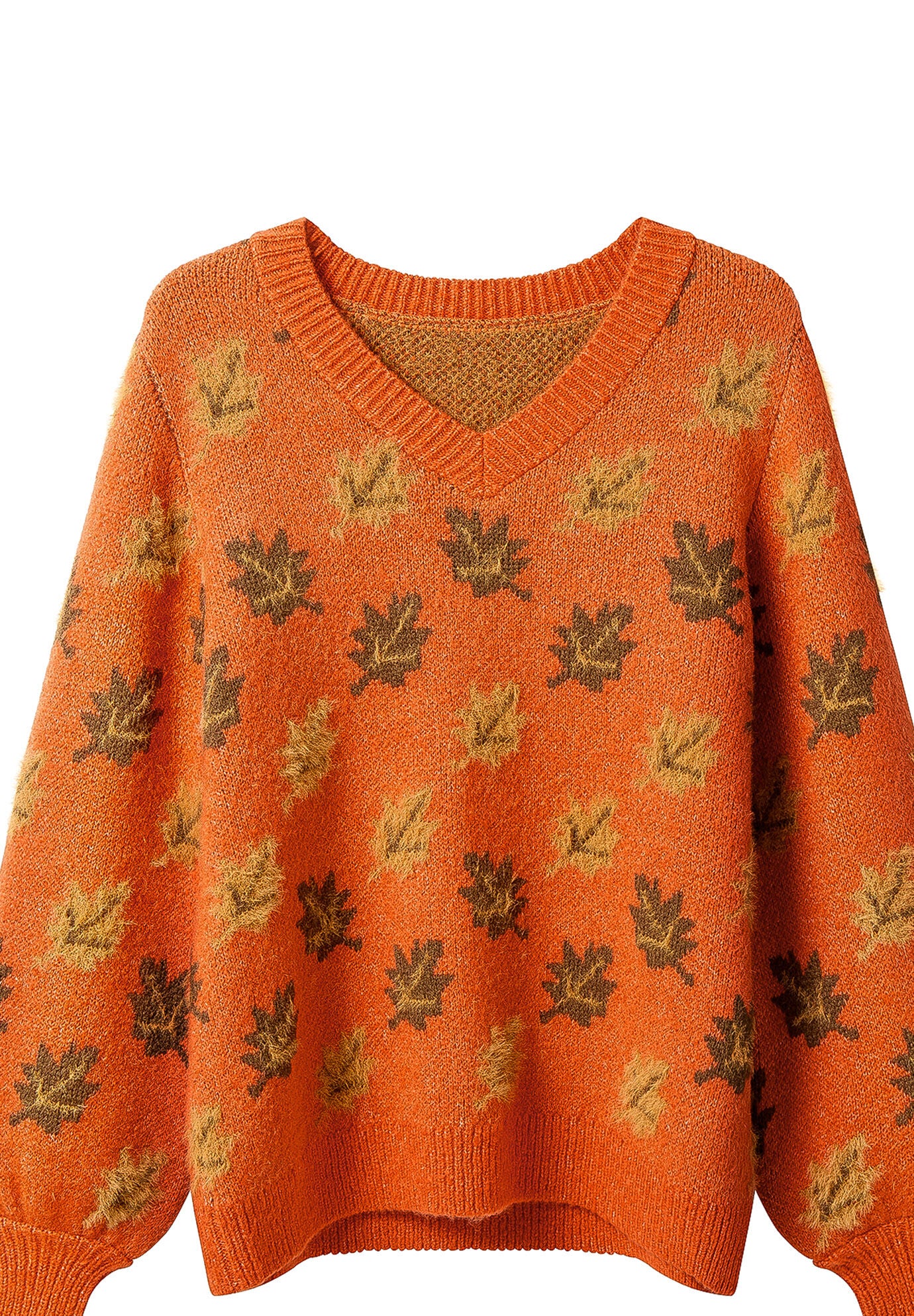 Comfy Leafy Pullover, FALLING LEAF PRINT, alternate image number 4