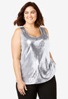 Sequin Shell, SILVER SHIMMER, hi-res image number null