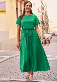 Drawstring Maxi Dress
