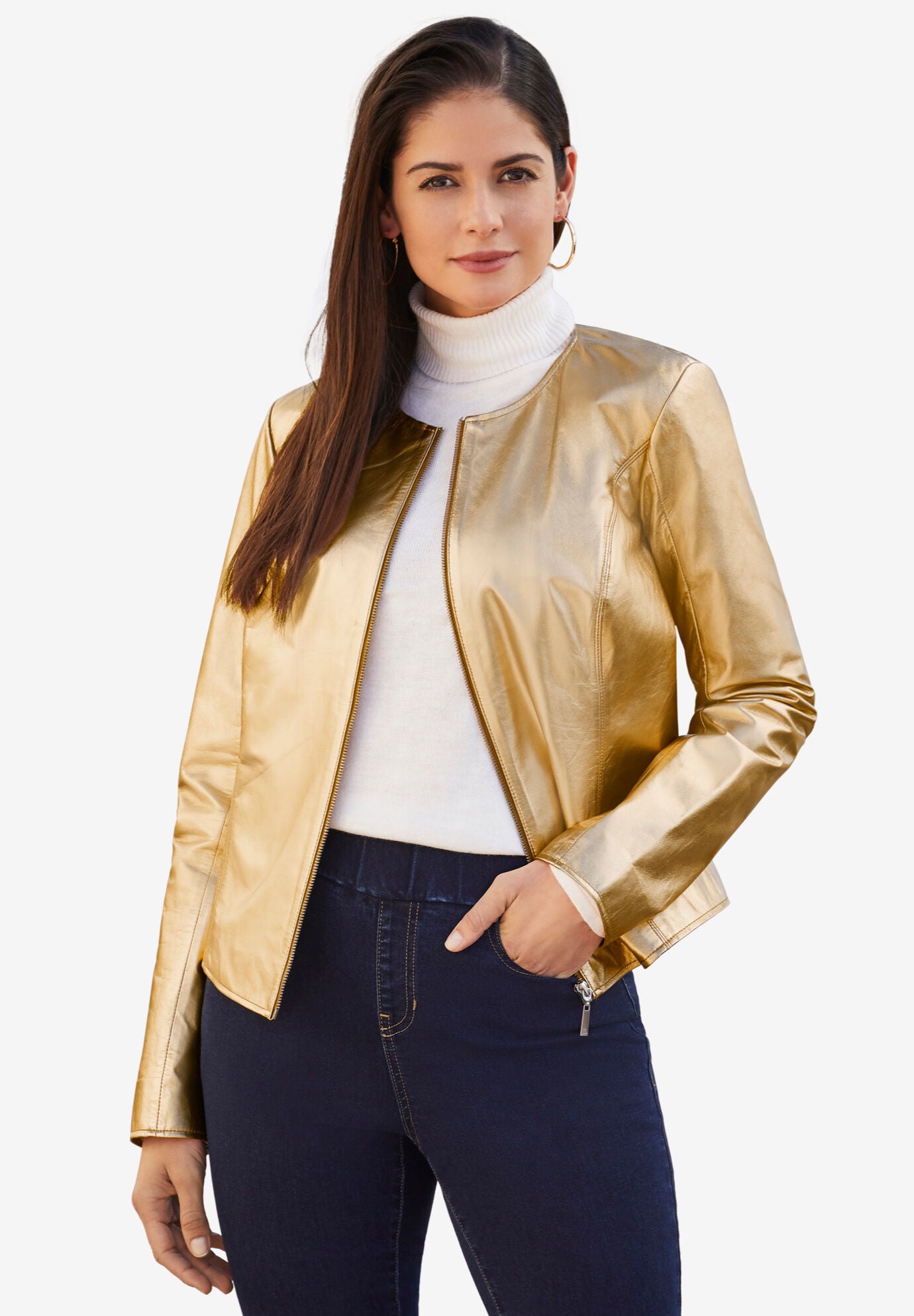 Leather jacket size 22 online