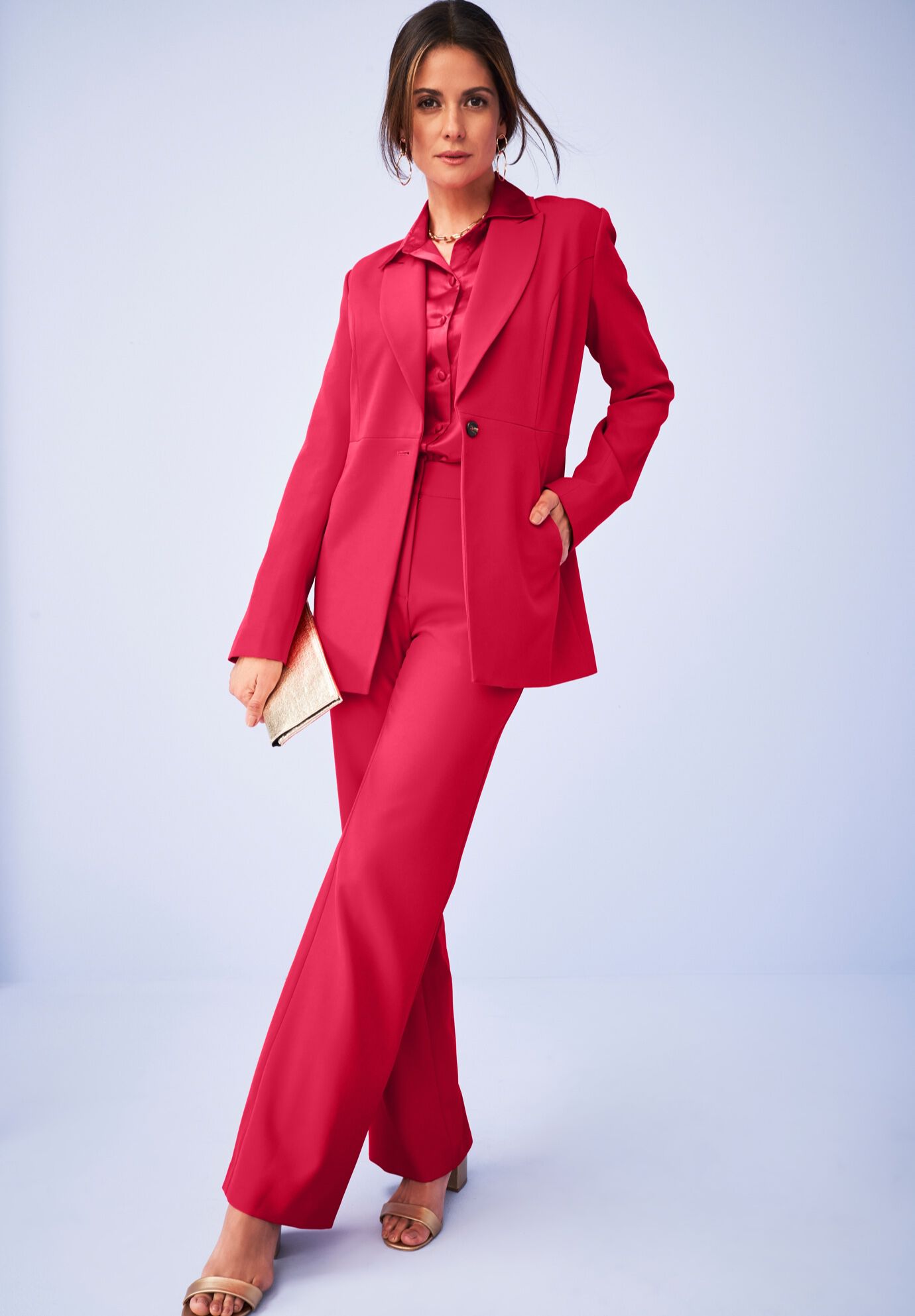 Office Ready Blazer Bi Stretch Style Black Woman Within