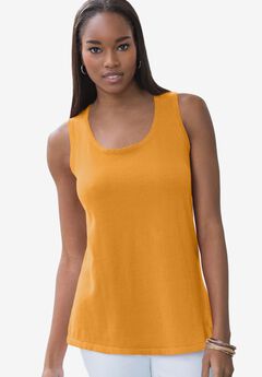 Scoop-Neck Sweater Tank