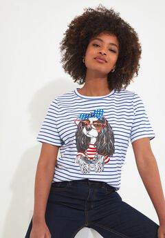 Stretch Cotton Graphic Tee