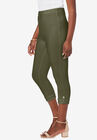 Cuffed-Bottom Capri, , alternate image number null