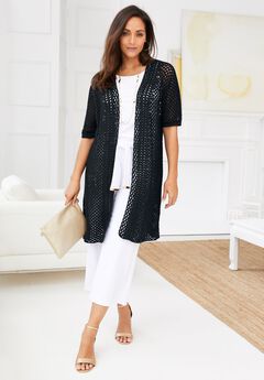 Crochet Long Cardigan