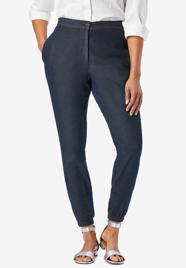 Chambray Jogger, INDIGO, hi-res image number null