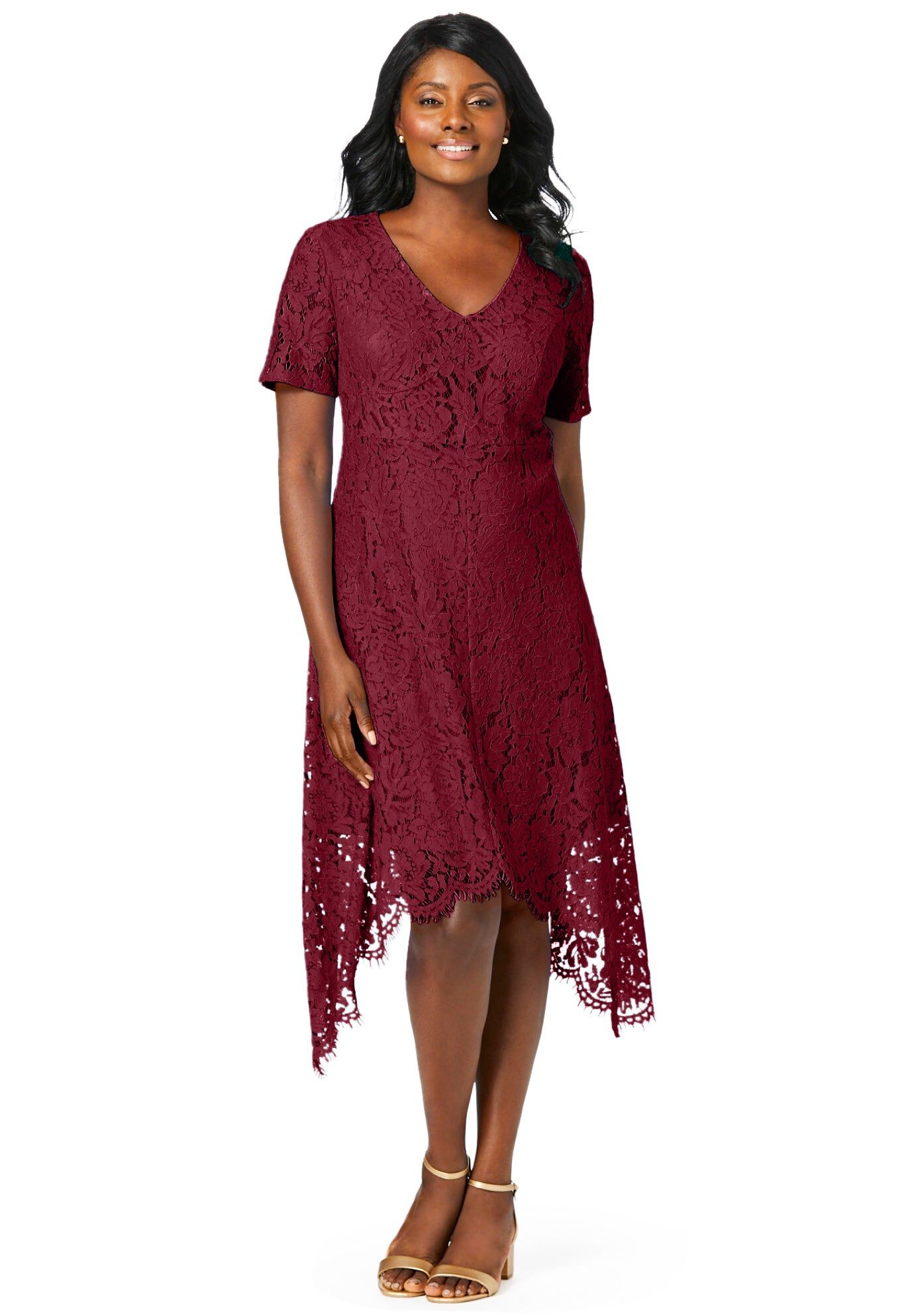 ワンピース LACE HANDKERCHIEF HEM DRESS 2305_13032_mc_3190_00.jpg?sw=