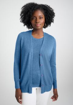 Button Front Cashmere Cardigan