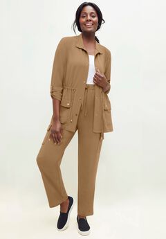 2-Piece Stretch Knit Cargo Set