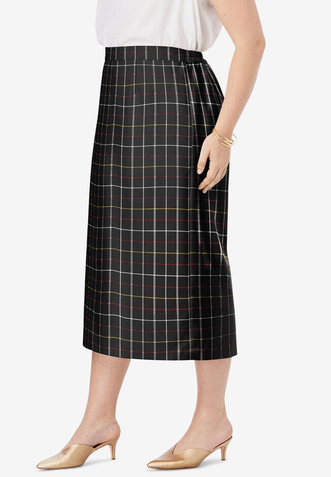 Wool-Blend Midi Skirt, , alternate image number 2