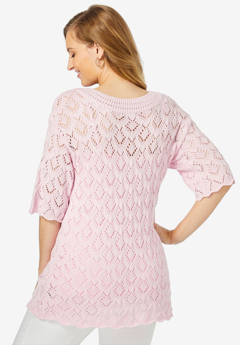 Pointelle Sweater, , on-hover image number null