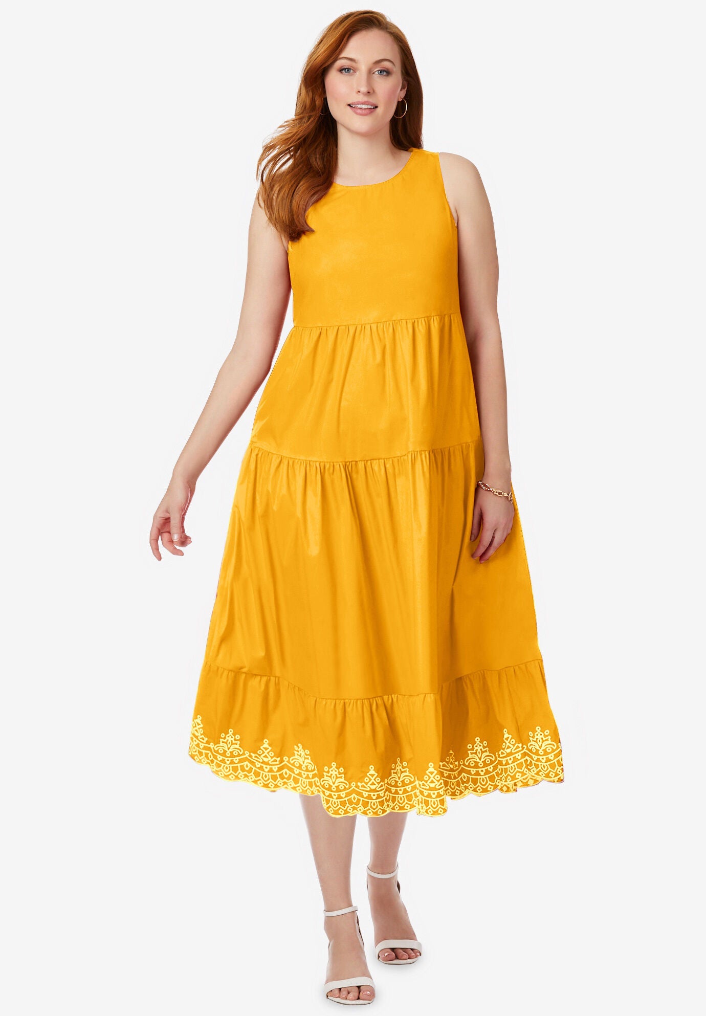 Drape Eyelet Long-Sleeve (Sunset)