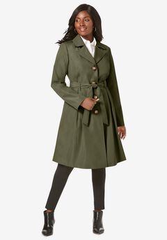 Pleated Trench Coat