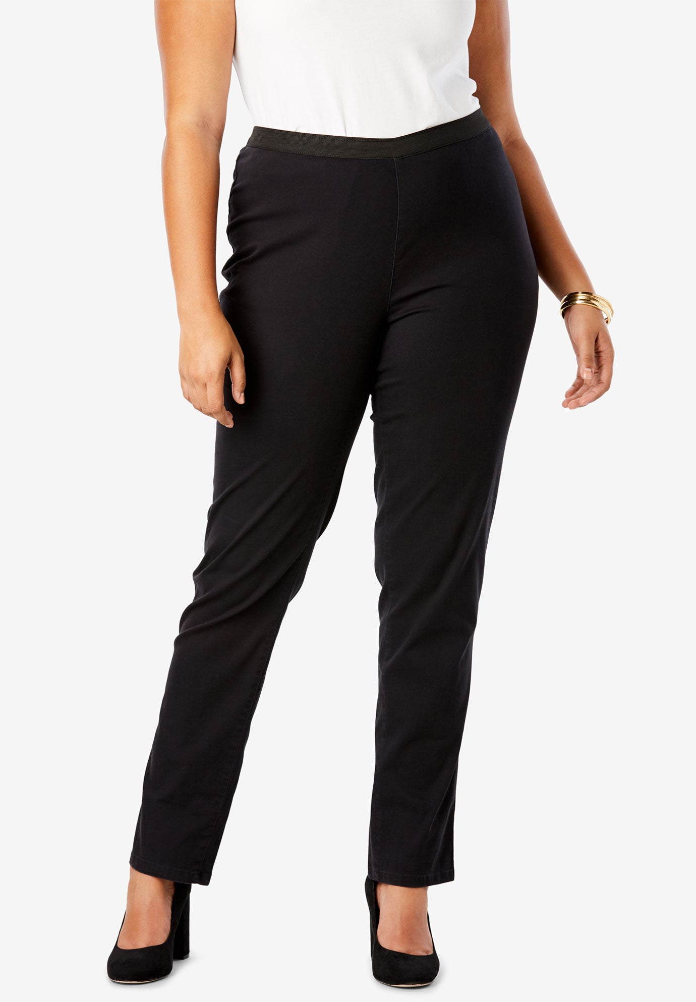 Jessica London Women s Plus Size Stretch Denim Straight Leg Jegging 12 Grey Denim