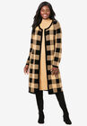 2-Piece Sweater Jacket Dress, SOFT CAMEL MEGA GINGHAM, hi-res image number null