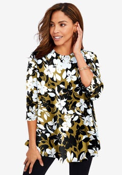 Stretch Knit Swing Tunic