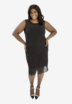 Sleeveless Crepe Dress