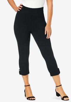 Plus Size Cotton Capris