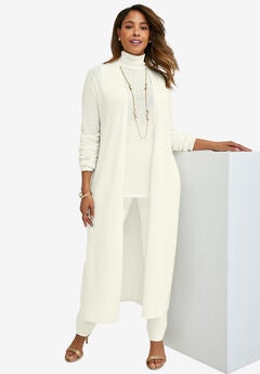 Cotton Cashmere Duster Sweater