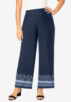 Everyday Stretch Knit Wide Leg Pant
