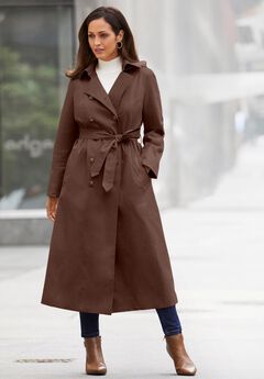 Double Breasted Long Trench Raincoat