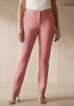 Stretch Cotton Chino Straight-Leg Pant