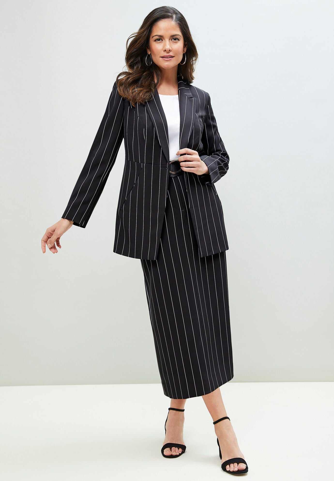 Tummy control midi skirt
