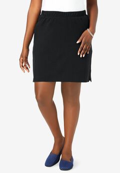 Plus Size Cotton Skorts
