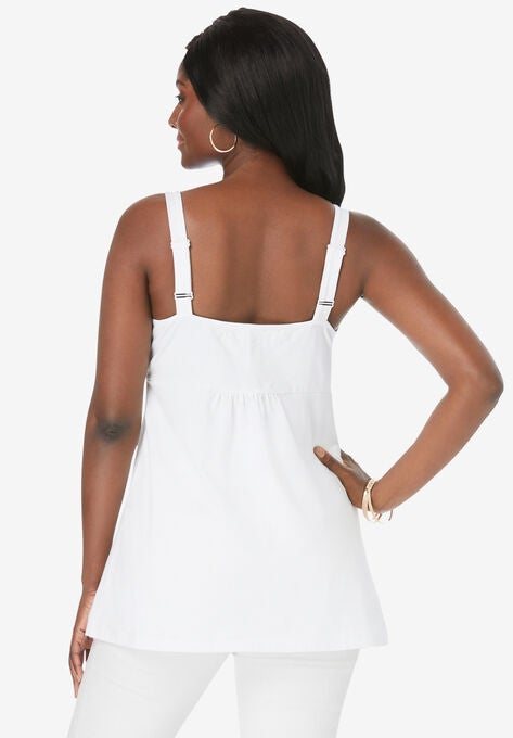 Shirred Tank, , on-hover image number null