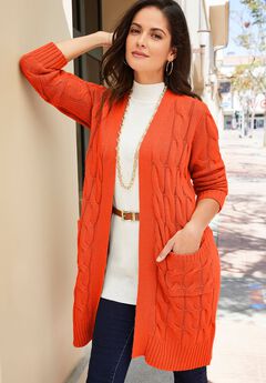 Cable Duster Sweater