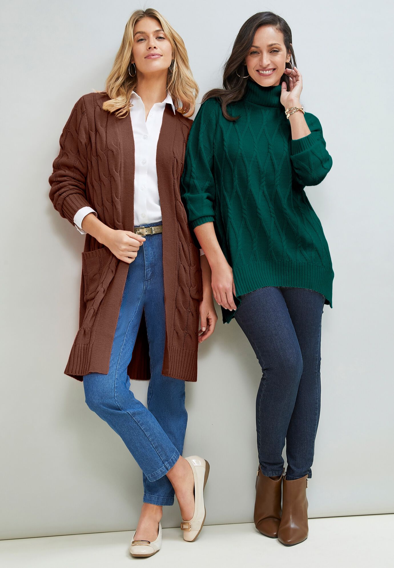 navy duster sweater