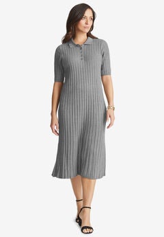 Ribbed Henley Dress