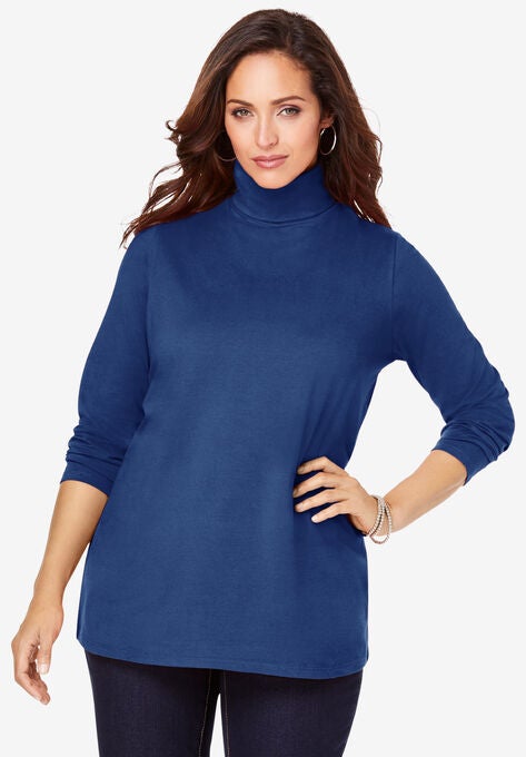 Turtleneck Tee, TWILIGHT BLUE, hi-res image number null