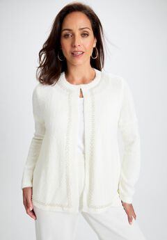 Boucle Pearl Cardigan