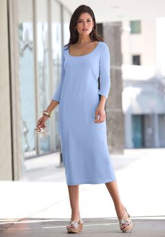 Stretch Cotton T-Shirt Dress