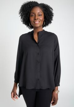 Pleated Back Georgette Tunic