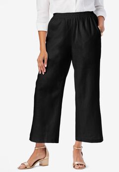 Plus Size Linen Trousers