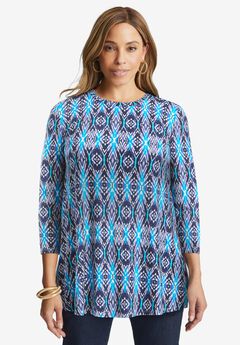 Stretch Knit Swing Tunic