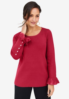 Lace Cuff Pullover