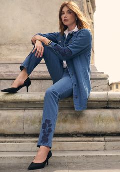 Classic Cotton Denim Straight-Leg Jean