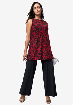 Stretch Knit Tunic Tank