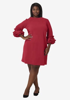 Ruffle Sleeve Dress