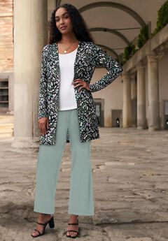 Everyday Stretch Knit Open Front Cardigan