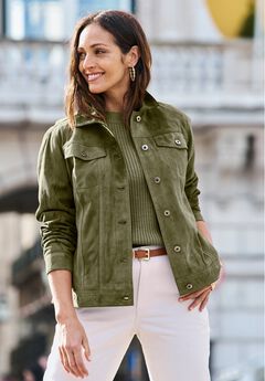 Suede Jean Jacket