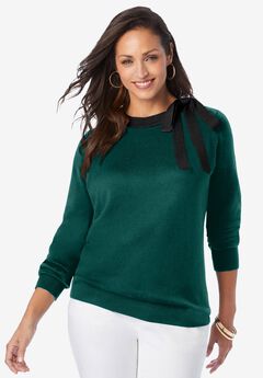 Tie-Neck Sweater