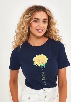 Stretch Cotton Graphic Tee