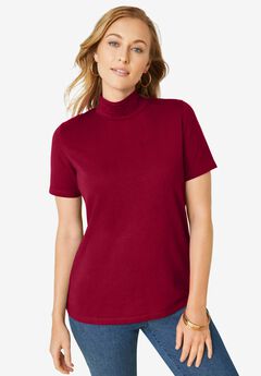 Short Sleeve Mock Neck